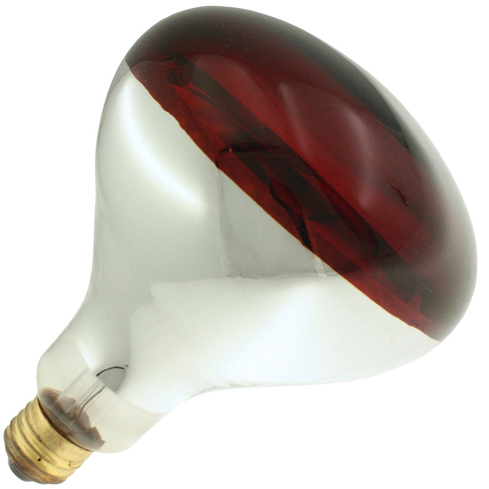 Import 125R40/10/130V 125 watt R40 Infrared Heat Lamp, Medium (E26) base, 6,000hr life, 130 volt