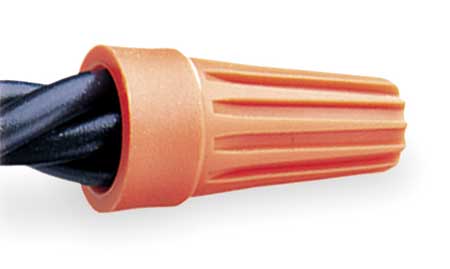Zal 22 to 14 73B-ORANGE-SM Orange Round Wire Connector (500/bag)
