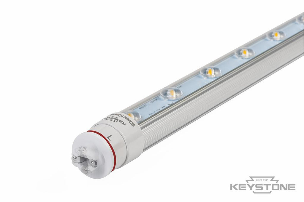 Keystone KT-LED18T8-42P2S-840-D /G2 LED lamp, 120-277V, 18 watts, 4000K, 2,160 lumens, 50,000 hrs