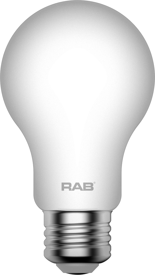 Rab A19-5-E26-950-F-F E26 CRI90 5000K Dim Frosted Filament A19 5W 40EQ 450lm Lamp