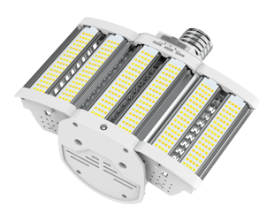Rab HIDFA-80-H-EX39-8CCT-BYP/5SP 80w LED Lamp to Replace 250w HID in Shoebox Fixtures, Mogul (EX39) Base, Multi CCT 30/40/50K, 11,200-12,000 lumens, 50,000hr life, 120-277 volt, Non-Dimming, Ballast Bypass