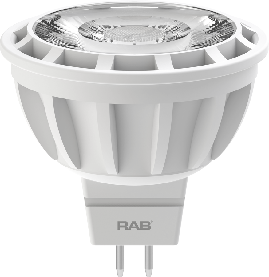 Rab MR16-9-930-15D-DIM GU5.3 CRI90 4000K Dim 15deg 12PK MR16 9W 75EQ 565lm Lamp. *Discontinued*