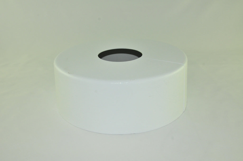 PBC ABS-10RBC3RWH 10in. Round ABS Base Cover, 3in. Round Hole, White - Lighting Supply Guy