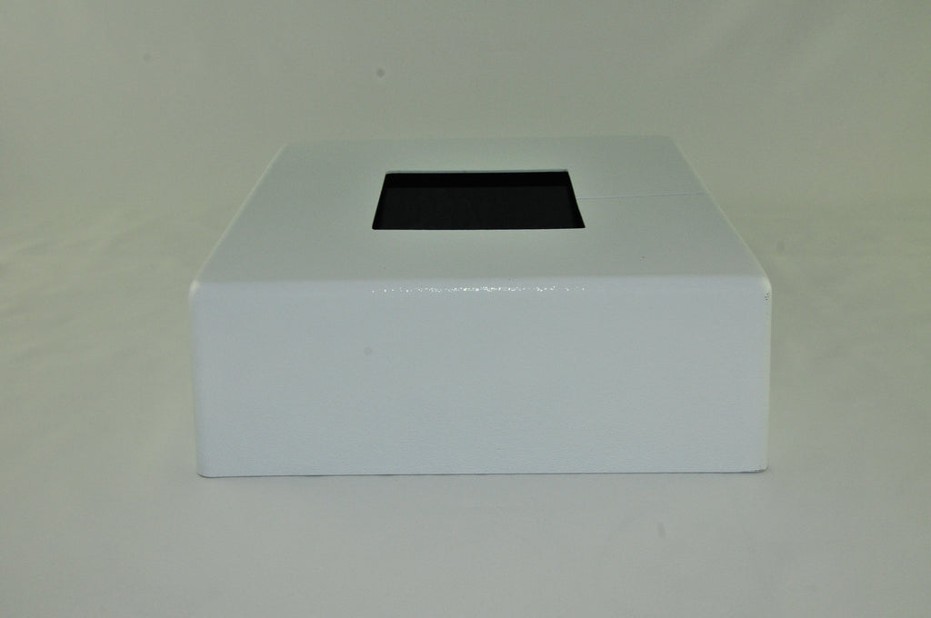PBC ABS-10SBC4SWH 10in. Square ABS Base Cover, 4in. Square Hole, White - Lighting Supply Guy