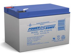 Powersonic PS-12120 12V 12AH Sealed Lead Acid Battery, F2 Quick Disconnects - Lighting Supply Guy