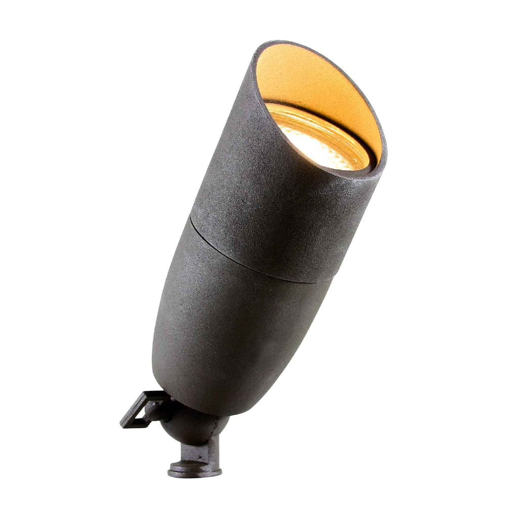 Westgate AD-003-BR 7w LED Bullet Fixture, 4-3/5"L x 2-1/4"w, 12v AC, INlcudes MR16 LED Lamp, 400 lumens, 3000K, Bronze Finish