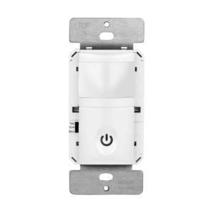 Enerlites HMVS-W 180° PIR Vacancy Motion Sensor Wall Switch, Neutral Wire Required, Single Pole, 120 VAC, 60 Hz, White Finish