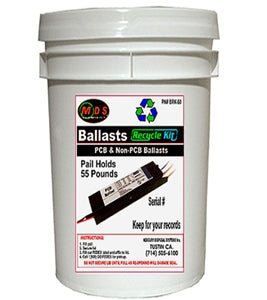 Ballast Disposal Fee 50BL- Ballast Recycling Kit, Holds Up To 22 Standard Ballasts or 50lb of ballasts, 5 gallon pail - Lighting Supply Guy