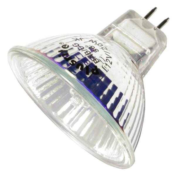 Plusrite 3251 20MR16S-LIFE/BAB/FL/WC 20 watt MR16 Halogen Reflector Lamp, Bi-Pin (GU5.3) base, 36° beam angle, 10,000hr life, 12 volt