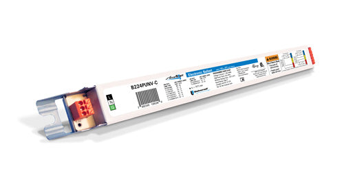 Universal B224PUNV-C001C  120-277 volt Programmed Rapid Start Ballast, operates (1 or 2) F24T5HO, F39T5HO, FT24W/2G11, CFM24W/2G10, FT36W/2G11, CFM36W/2G10. *Discontinued*