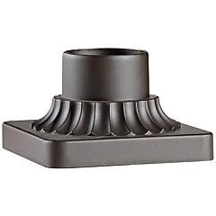 Lightway 83-Z3  4in. x 6in. Die Cast Aluminum Fixture Pier Mount Fitter, Textured Bronze Finish