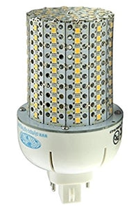 Olympia CCL-20W12-30K-G24 22 watt LED Self-Ballasted Compact Cluster Lamp, 2-3/4in. x 6in. tall, 4-Pin (G24) base, 3000K, 2900 lumens, 50,000hr life,120-277 volt, Non-dimmable