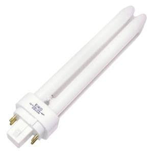 Eiko 49232 QT18/35 18 watt Double-Tube Compact Fluorescent Lamp, Offset 2-Pin (G24d-2) base, 3500K, 1150 lumens, 10,000hr life. *Discontinued*