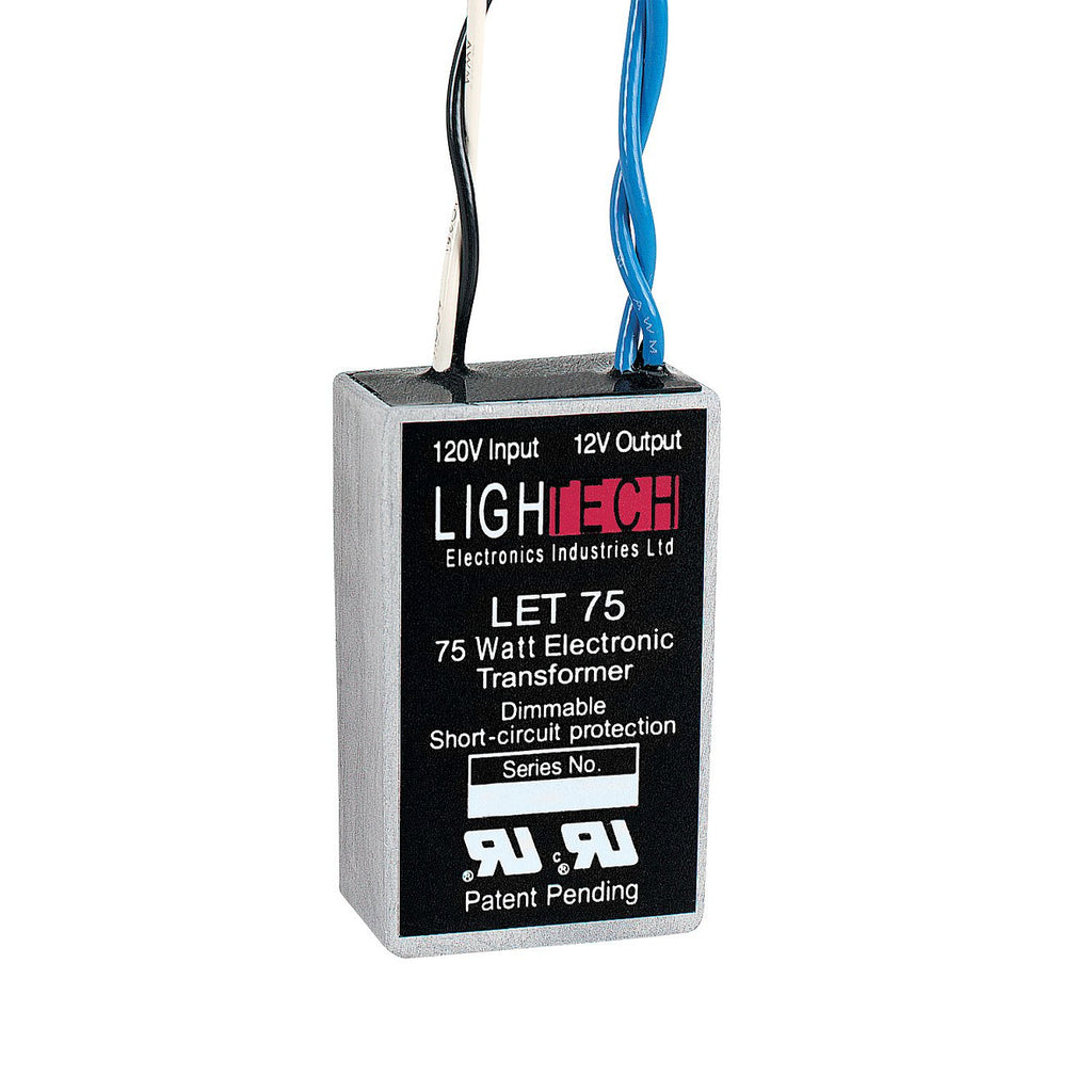 Lightech LET-75 120V-to-12V Transformer, 75W Max. Load. *Discontinued*