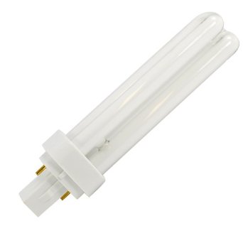 Sylvania 21109 CF18DD/827 18 watt Double-Tube Compact Fluorescent Lamp, Offset 2-Pin (G24d-2) base, 2700K, 1150 lumens, 10,000hr life