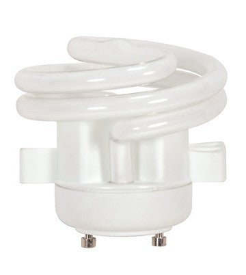 Satco S8228 18T2GU24/27/Squat 18 watt Low-Profile Self-Ballasted Spiral Compact Fluorescent Squat Lamp, Bi-Pin (GU24) base, 2700K, 1100 lumens, 10,000hr life, 120 volt, Non-Dimmable