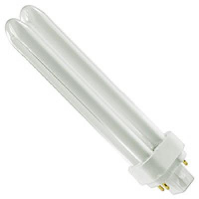 Eiko 49247 QT18/27-4P 18 watt Double-Tube Compact Fluorescent Lamp, 4-Pin (G24q-2) base, 2700K, 1150 lumens, 10,000hr life