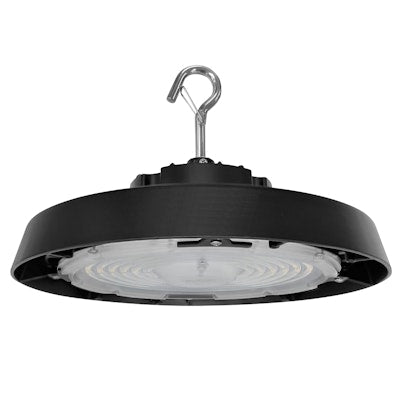 Enivsion LED-RHB3C-3P240-CTRI-BL-10-UNV 180/210/240w LED RHB3 UFO High Bay C-Line Fixture, 13.4"w x 6.6"h, 3500/4000/5000K, 27000/31500/36000 lumens, 70,000hr life, 120-277 volt, Black Finish, 0-10v Dimming