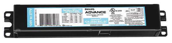 Advance ICN-2S54-N-35M 120-277 volt Programmed Start Ballast, operates (1 or 2) F54T5/HO, F58T8, FC12T5/HO, FT36W/2G11, FT50W/25G11, FT55W/2G11