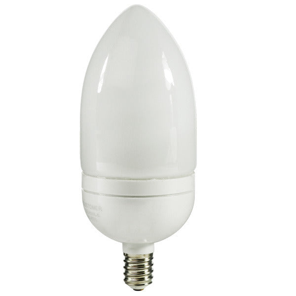 TCP 10709C 9W Candelabra Base Torpedo Shaped Lamp, 2700K