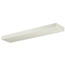 Nora NUD-8818/30KWH 11 watt LED Edge-Lit Under Cabinet Fixture, 18" length, Frosted lens, 3000K, 50,000hr life, 120 volt, Dimming, White Finish