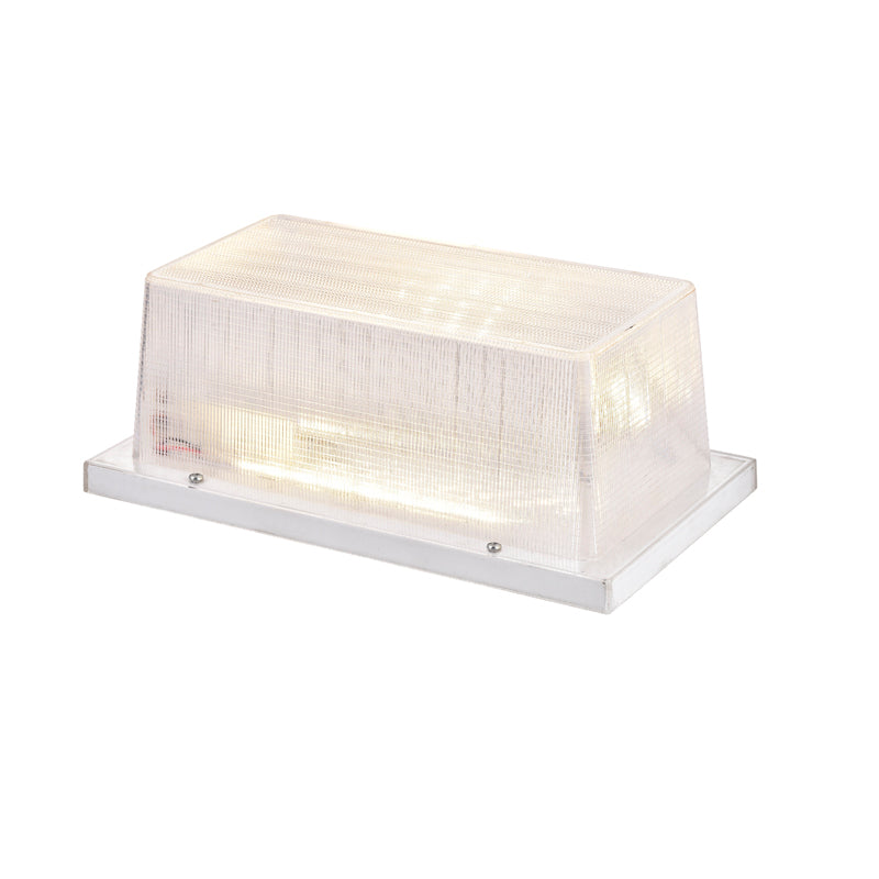 Sunpark 3-0102D-4000K 15 watt LED Wall Fixture, 10.5" x 4.2" x 6" tall, Semi-Clear Acrylic lens, Integrate 4000K module, 1300 lumens, 120 volt, White Finish