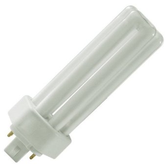 Sylvania 20883 CF32DT/E/827 32 watt Triple-Tube Compact Fluorescent Lamp, 4-Pin (GX24q-3) base, 2700K, 2400 lumens, 12,000hr life, MOL 5.67" *Discontinued*