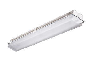 Utopia DW-LP-4-36LED/40-UNV-PIRA-GR-EMG5 36 watt LED Gasket Enclosure Vaportite Fixture w/ 5W Emergency Battery Backup, Surface mount, 4' length, Clear Polycarbonate Ribbed lens, 4000K, 3969 lumens, 50,000hr life, 120-277 volt, 0-10V Dimming to 10%