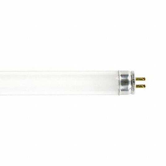 GE 81547 F28WT5/835ECO/CVG 28 watt T5 Fluorescent 48" Linear Tube Lamp w/ Cover Guard Coating, Medium Bi-Pin (G13) Base, 3500K, 2900 lumens, 30,000hr life, 120-277 volt, Non-Dimming