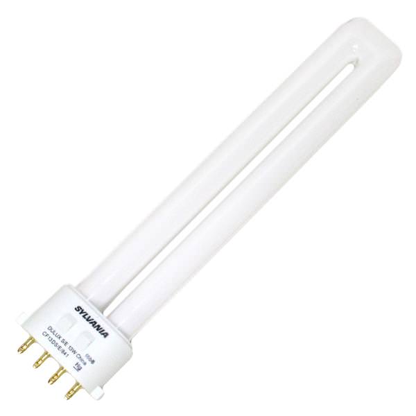 Sylvania 20318 CF13DS/E/841 13 watt Single-Tube Compact Fluorescent Lamp, 4-Pin (2GX7) base, 4100K, 800 lumens, 10,000hr life