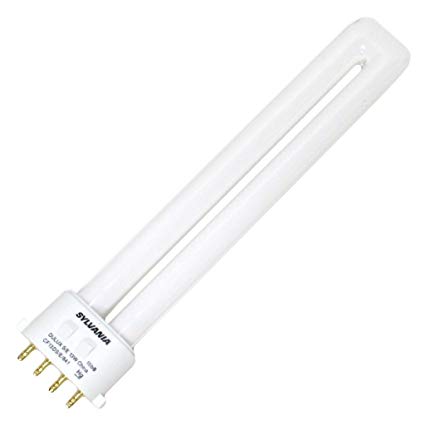 Sylvania 20314 CF13DS/E/827 13 watt Single-Tube Compact Fluorescent Lamp, 4-Pin (2GX7) base, 2700K, 800 lumens, 10,000hr life