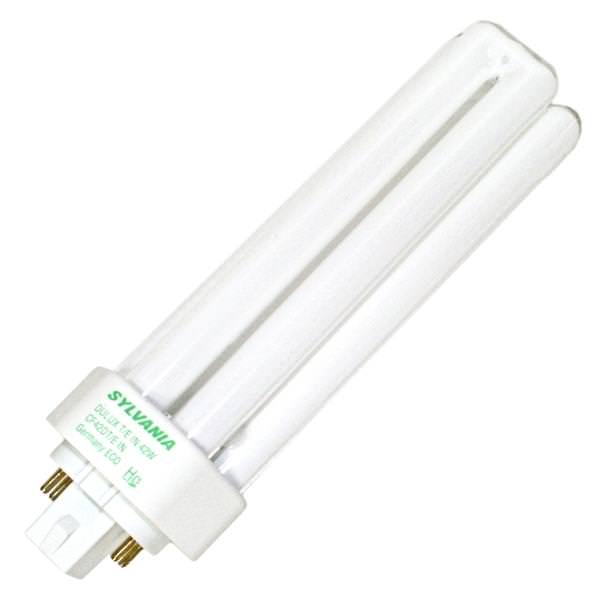 Sylvania 20888 CF42DT/E/830 42 watt Triple-Tube Compact Fluorescent Lamp, 4-Pin (GX24q-4) base, 3000K, 3200 lumens, 12,000hr life