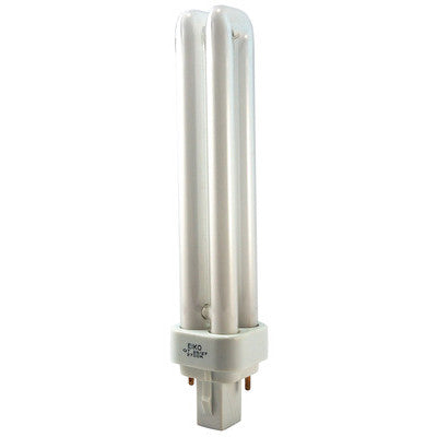 Eiko 15568 QT26/27 26 watt Double-Tube Compact Fluorescent Lamp, Offset 2-Pin (G24d-3) base, 2700K, 1710 lumens, 10,000hr life. *Discontinued*