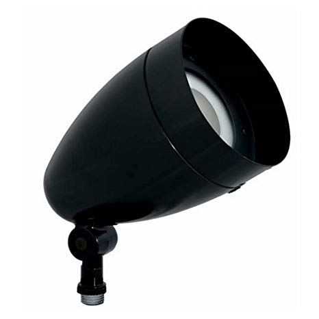 Rab HBLED13B 13 watt LED Bullet Shaped Spotlight Fixture, 5-1/2" x 8-3/4" tall, 5000K, 1490 lumens, 100,000hr life, 120-277 volt, Black Finish