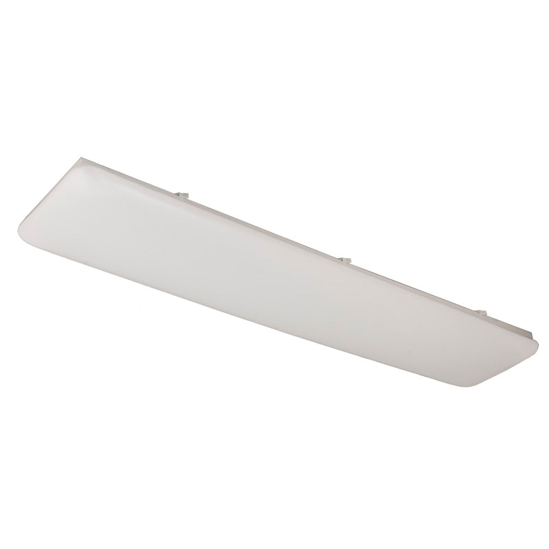 Sunpark 780CLD-3000K 47 watt LED Linear Cloud Ceiling Fixture, 48.6" x 9.5" x 4.3" tall, Acrylic shade, 3000K, 4000 lumens, 120-277 volt, White Finish