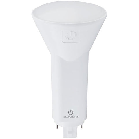 Green Creative 28380 6.5PLSV/835/HYB/GX23 6.5 watt Vertical LED Plug-and-Play Retrofit Lamp to replace 13W CFL, 2-Pin (GX23) base, 3500K, 600 lumens, 50,000hr life, 120-277 volt, Non-dimmable, Magnetic Ballast Bypass. *Discontinued*