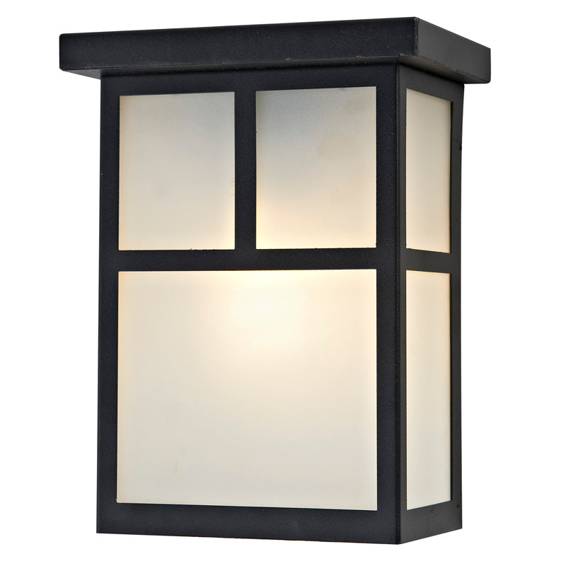 Sunpark 3-4311D-05-4000K-11W 11 watt LED Integrated Wall Sconce, 4000K, 770 lumens, 50,000hr life, 120 Volt, Dimming, Frosted Glass Lens, Black Finish