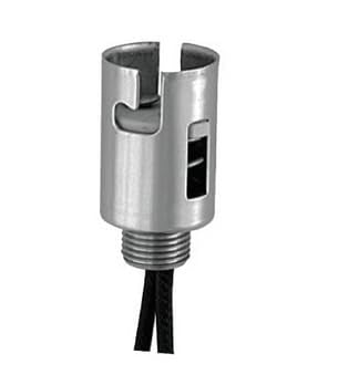 ADR D3760 Bushing 1/8in. IPS Double Contact Bayonet (BA15d) base Socket with 12in. leads, Cross to Leviton 910-001