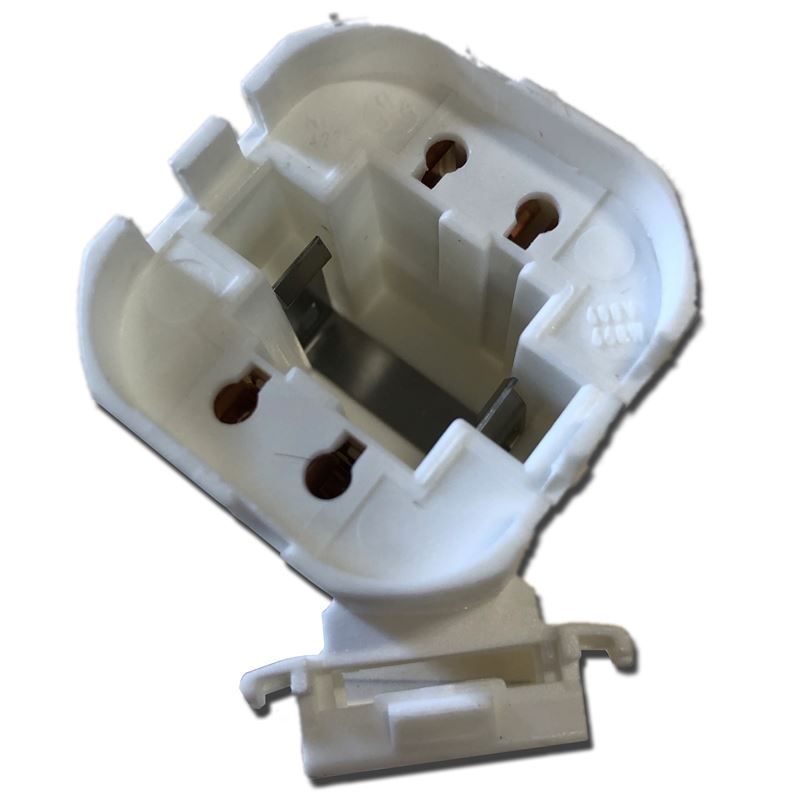 H&M LH1107 4-Pin CFL Socket w/ 45 Degree Ange mount, 26w, 32, 42w, 600v 600w, cULus