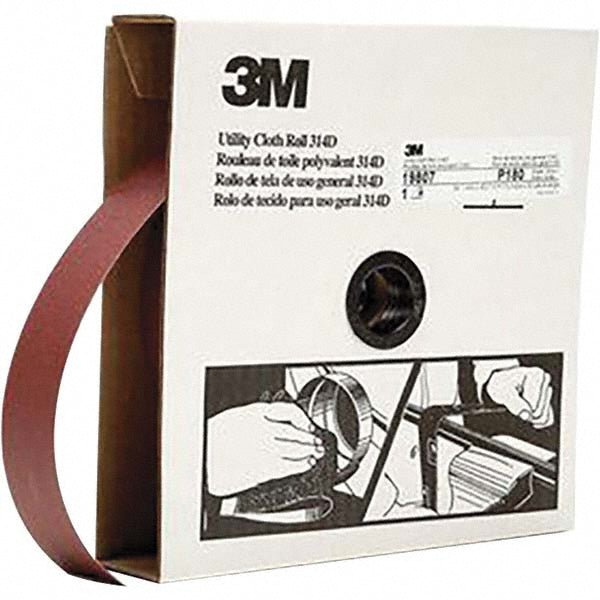 3M 7000118527 1 - 1/2" x 50 Yd 180 Grit Aluminum Oxide Shop Roll - Lighting Supply Guy