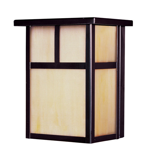 Maxim 4051HOBU Coldwater 2-Light Outdoor Wall Lantern, 9"w x 11"h x 6.25"ext, (2) 60w A19 (E26) Medium base Sockets (Bulbs Excluded), 120 volt, Burnished Finish, Honey Glass