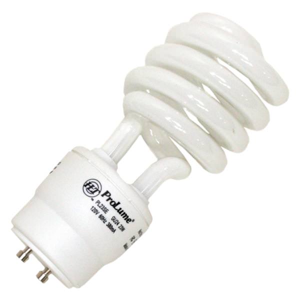 Halco 46523 CFL23/41/GU24 23 watt Self-Ballasted Spiral Compact Fluorescent Lamp, Bi-Pin (GU24) base, 4100K, 1600 lumens, 10,000hr life, 120 volt, Non-dimmable. Not for sale in California: Not Title 20 Compliant. *Discontinued*