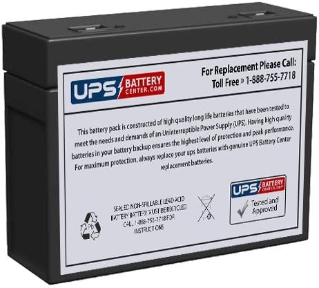 CSB HC12-21W 12 volt Sealed Lead Acid Battery, 21W, w/ Recessed Terminals