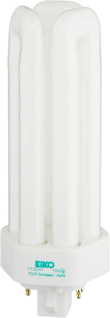 Eiko 49274 TT32/41 32 watt Triple-Tube Compact Fluorescent Lamp, 4-Pin (GX24q-3) base, 4100K, 2200 lumens, 10,000hr life