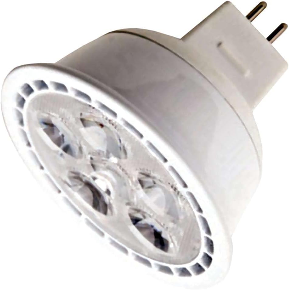 TCP L50MR16D2530KFLCQ 6 watt MR16 LED Lamp, GU5.3 base, 3000K, 430 lumens, 25,000 hr life, 12 volt, Dimming