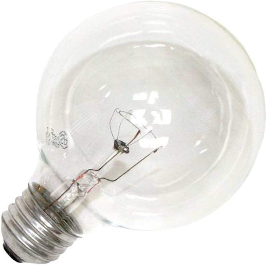 Sylvania 14283 40G25/RP/120V Clear 40 watt G25 Globe Lamp, Medium (E26) base, 1,500hr life, 120 volt