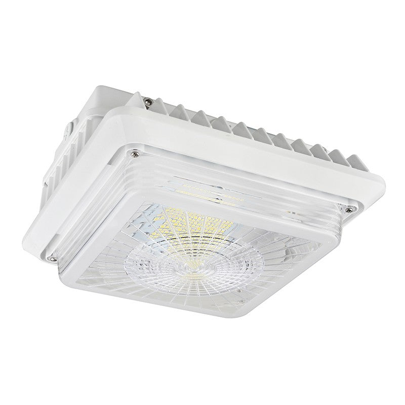 Westgate CGL-100W-40K-D 100 watt LED Exterior Canopy Fixture, 4000K, 13000 lumens, 70,000hr life, 120-277 Volt, 0-10V Dimming, White Finish