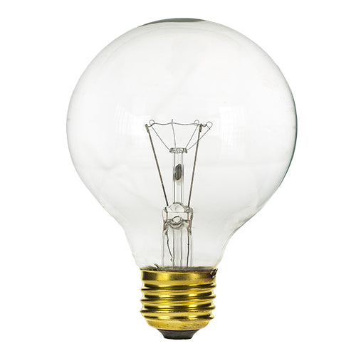 Import 60G25/CL/120V Clear 60 watt G25 Globe Lamp, Medium (E26) base, 1,500hr life, 120 volt *Discontinued*