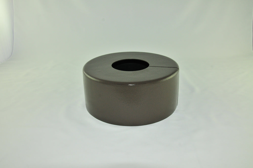 PBC ABS-10RBC3RBZ 10in. Round ABS Pole Base Cover, One-Piece Design, 3in. Round Hole, 4-1/2in. depth, Bronze Finish