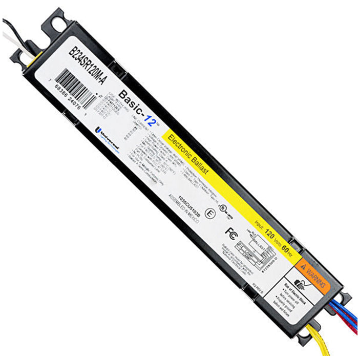 Universal B234SR120M-A 120 volt Rapid Start Ballast, operates (2) F40T12ES, F40T12, F32T12, F40T10. *Discontinued*